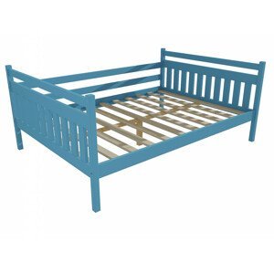 Dětská postel DP 034 XL (Rozměr: 140 x 200 cm, Barva dřeva: barva modrá)