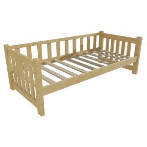 Dětská postel DP 035 (Rozměr: 70 x 160 cm, Barva dřeva: bezbarvý lak)