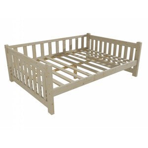 Dětská postel DP 035 XL (Rozměr: 120 x 200 cm, Barva dřeva: surové dřevo)