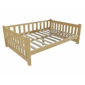 Dětská postel DP 035 XL (Rozměr: 140 x 200 cm, Barva dřeva: bezbarvý lak)