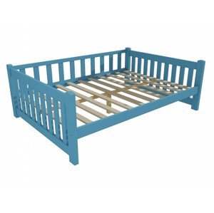Dětská postel DP 035 XL (Rozměr: 120 x 200 cm, Barva dřeva: barva modrá)