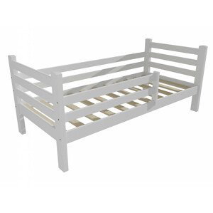 Dětská postel M 001 NEW* se zábranou (Rozměr: 90 x 190 cm, Barva dřeva: barva bílá)