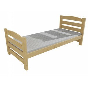 Dětská postel M 004 NEW* (Rozměr: 70 x 160 cm, Barva dřeva: surové dřevo)