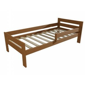 Dětská postel M 009 NEW* se zábranou (Rozměr: 70 x 160 cm, Barva dřeva: moření dub)