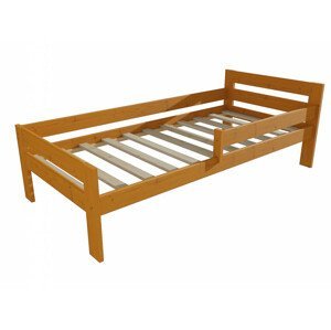 Dětská postel M 009 NEW* se zábranou (Rozměr: 70 x 160 cm, Barva dřeva: moření olše)