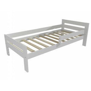 Dětská postel M 009 NEW* se zábranou (Rozměr: 80 x 160 cm, Barva dřeva: barva bílá)