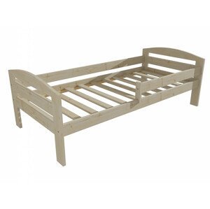 Dětská postel M 010 NEW* se zábranou (Rozměr: 90 x 190 cm, Barva dřeva: surové dřevo)