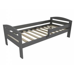Dětská postel M 010 NEW* se zábranou (Rozměr: 90 x 190 cm, Barva dřeva: barva šedá)