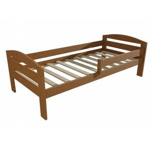 Dětská postel M 010 NEW* se zábranou (Rozměr: 90 x 190 cm, Barva dřeva: moření dub)