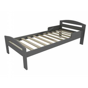 Dětská postel M 011 NEW* se zábranou (Rozměr: 90 x 160 cm, Barva dřeva: barva šedá)