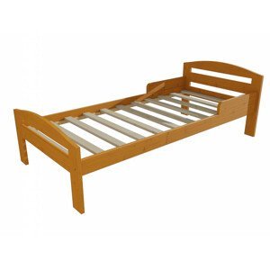 Dětská postel M 011 NEW* se zábranou (Rozměr: 70 x 160 cm, Barva dřeva: moření olše)