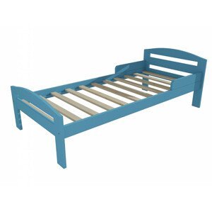 Dětská postel M 011 NEW* se zábranou (Rozměr: 80 x 170 cm, Barva dřeva: barva modrá)