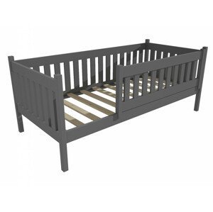 Dětská postel M 012 NEW* se zábranou (Rozměr: 90 x 200 cm, Barva dřeva: barva šedá)