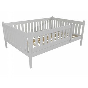 Dětská postel M 012 XL NEW* se zábranou (Rozměr: 120 x 200 cm, Barva dřeva: barva bílá)