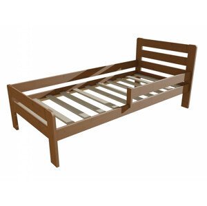 Dětská postel se zábranou VMK001C KIDS (Rozměr: 80 x 170 cm, Barva dřeva: moření dub)