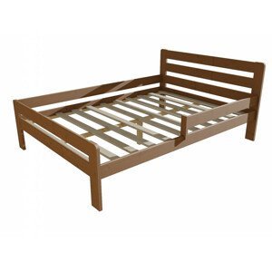 Dětská postel se zábranou VMK001C KIDS (Rozměr: 120 x 200 cm, Barva dřeva: moření dub)