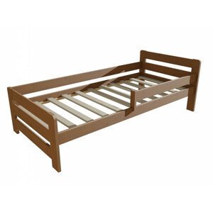 Dětská postel se zábranou VMK002D KIDS (Rozměr: 80 x 170 cm, Barva dřeva: moření dub)