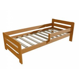 Dětská postel se zábranou VMK002D KIDS (Rozměr: 80 x 160 cm, Barva dřeva: moření olše)