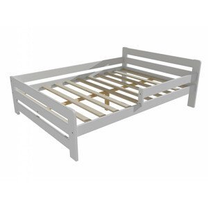 Dětská postel se zábranou VMK002D KIDS (Rozměr: 140 x 200 cm, Barva dřeva: barva bílá)