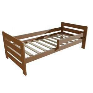 Dětská postel se zábranou VMK002E KIDS (Rozměr: 80 x 180 cm, Barva dřeva: moření dub)
