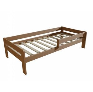 Dětská postel se zábranou VMK003C KIDS (Rozměr: 80 x 170 cm, Barva dřeva: moření dub)
