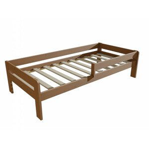 Dětská postel se zábranou VMK003C KIDS (Rozměr: 80 x 190 cm, Barva dřeva: moření dub)