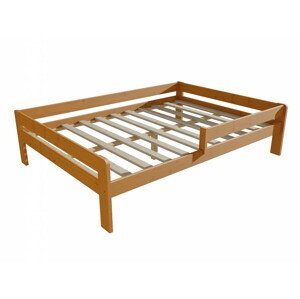 Dětská postel se zábranou VMK003C KIDS (Rozměr: 100 x 200 cm, Barva dřeva: moření olše)