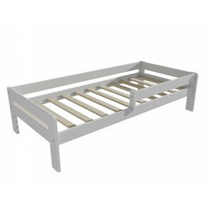 Dětská postel se zábranou VMK003C KIDS (Rozměr: 70 x 160 cm, Barva dřeva: barva bílá)