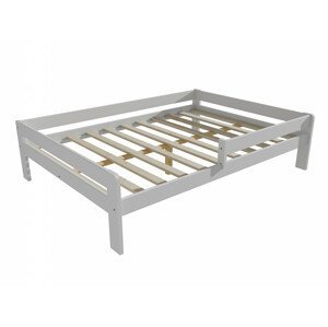 Dětská postel se zábranou VMK003C KIDS (Rozměr: 100 x 200 cm, Barva dřeva: barva bílá)