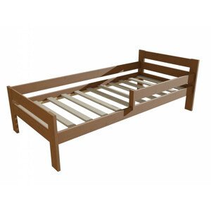 Dětská postel se zábranou VMK005C KIDS (Rozměr: 80 x 170 cm, Barva dřeva: moření dub)