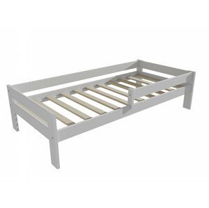 Dětská postel se zábranou VMK006C KIDS (Rozměr: 70 x 160 cm, Barva dřeva: barva bílá)