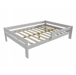 Dětská postel se zábranou VMK006C KIDS (Rozměr: 100 x 200 cm, Barva dřeva: barva bílá)