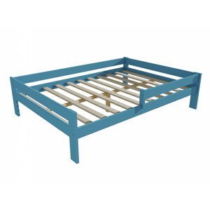 Dětská postel se zábranou VMK006C KIDS (Rozměr: 140 x 200 cm, Barva dřeva: barva modrá)