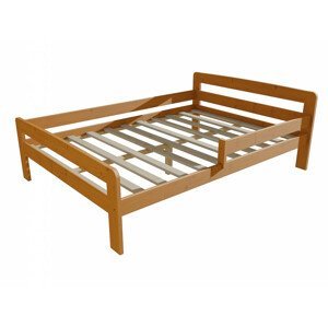 Dětská postel se zábranou VMK008C KIDS (Rozměr: 120 x 200 cm, Barva dřeva: moření olše)