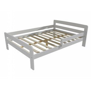 Dětská postel se zábranou VMK008C KIDS (Rozměr: 120 x 200 cm, Barva dřeva: barva bílá)