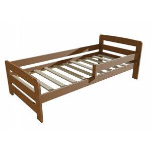 Dětská postel se zábranou VMK008D KIDS (Rozměr: 80 x 170 cm, Barva dřeva: moření dub)