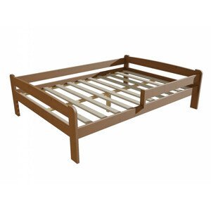 Dětská postel se zábranou VMK009C KIDS (Rozměr: 140 x 200 cm, Barva dřeva: moření dub)