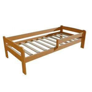 Dětská postel se zábranou VMK009C KIDS (Rozměr: 70 x 160 cm, Barva dřeva: moření olše)