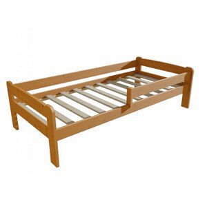Dětská postel se zábranou VMK009C KIDS (Rozměr: 80 x 200 cm, Barva dřeva: moření olše)
