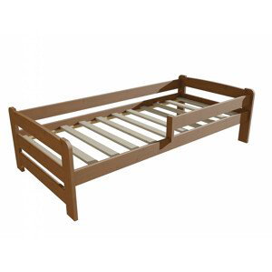Dětská postel se zábranou VMK009D KIDS (Rozměr: 90 x 160 cm, Barva dřeva: moření dub)