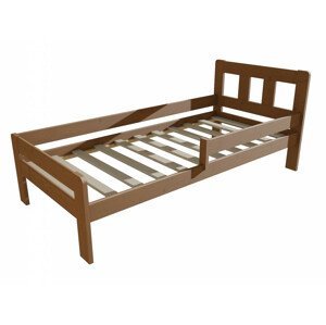 Dětská postel se zábranou VMK010C KIDS (Rozměr: 80 x 170 cm, Barva dřeva: moření dub)