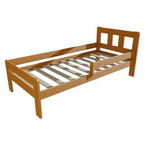 Dětská postel se zábranou VMK010C KIDS (Rozměr: 70 x 160 cm, Barva dřeva: moření olše)