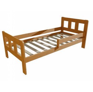 Dětská postel se zábranou VMK010EA KIDS (Rozměr: 80 x 170 cm, Barva dřeva: moření olše)