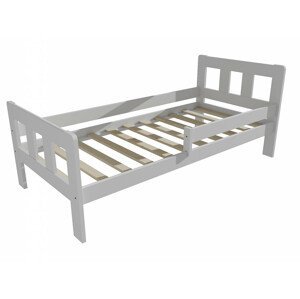 Dětská postel se zábranou VMK010EA KIDS (Rozměr: 70 x 160 cm, Barva dřeva: barva bílá)