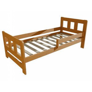 Dětská postel se zábranou VMK010FA KIDS (Rozměr: 70 x 160 cm, Barva dřeva: moření olše)