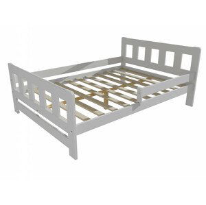 Dětská postel se zábranou VMK010FA KIDS (Rozměr: 120 x 200 cm, Barva dřeva: barva bílá)