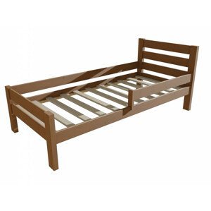 Dětská postel se zábranou VMK011C KIDS (Rozměr: 80 x 180 cm, Barva dřeva: moření dub)