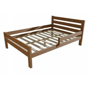 Dětská postel se zábranou VMK011C KIDS (Rozměr: 120 x 200 cm, Barva dřeva: moření dub)