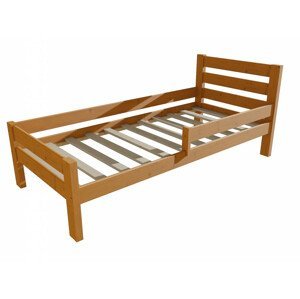 Dětská postel se zábranou VMK011C KIDS (Rozměr: 70 x 160 cm, Barva dřeva: moření olše)