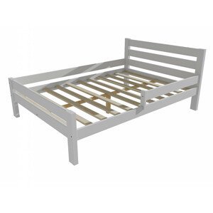 Dětská postel se zábranou VMK011C KIDS (Rozměr: 120 x 200 cm, Barva dřeva: barva bílá)